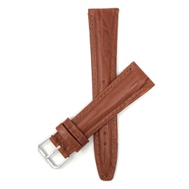 Bandini Extra Long (XL) 20mm Italian Leather Watch Band Strap - Tan - Semi-Glossy - Classic