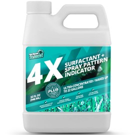 32oz 4X Spray Pattern Indicator Dye + Surfactant, Makes 32 Gallons of Wetting Agent for Lawn & Turf Mark - Effective Spray Indicator, Liquid Blue Dye for Marking Turf, Easy to Mix & Apply