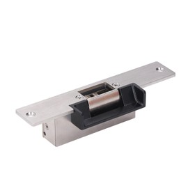 Electric Door Strike Lock, Standard Fail Secure Fail Safe Stainless Steel Electric Strike Lock NC Power on to Lock Easy Installation Electric Magnetic Lock for Cylindrical Lock