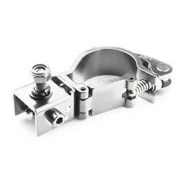 beamz BC50-50F Foldable Quick Release Aluminium Lighting Clamp Kit - High-Strength 100kg Truss Clamps for Stage, DJ & Event Lighting - Fits 48-51mm Diameter, M10 Lock Nut Included