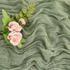 Sage Green 10FT Cheesecloth Table Runner Boho Gauze Fabric Table