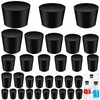 Tanstic 32pcs Solid Rubber Stoppers 13 Assorted Sizes 000#-10# Tapered