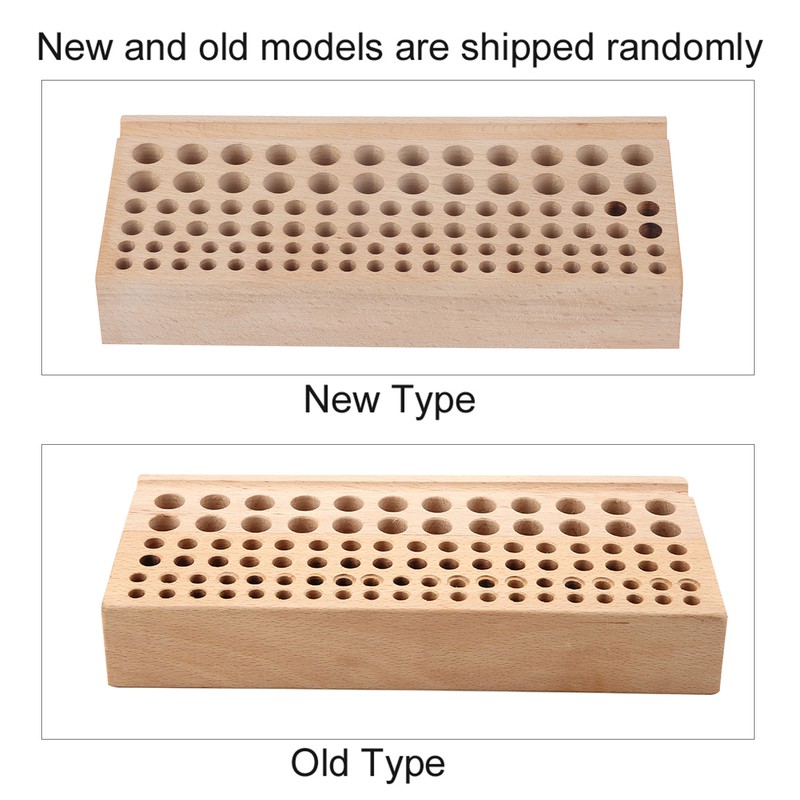 98 Holes Leather Craft Tool Wood Rack Wooden Punch Tool
