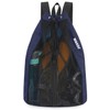 WANDF Swim Bag Mesh Drawstring Backpack Beach Backpack for Swimming,