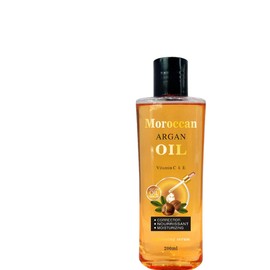 Generic Morocco Argan Oil 100% Pure For Face Body Hair Nourish Oil Anti-aging Moisturizing Repair Skincare 200ML 1pcs