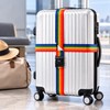 Adjustable Luggage Straps for Suitcases – 3-Digit Combination Lock and