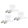 BIGtec 3x Netzwerkdose Keystone 2 Port Dose Unterputz + 6x