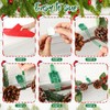 Gilprop 24 Pcs Christmas Garland Ties Green Wreath Hooks for