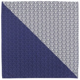 Hamamonyo Kofu (Furoshiki, 19.7 inches (50 cm), Dyed Sekai Wave Con