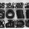 279Pcs/Kit 18 Sizes Rubber O-Ring Washer Assortment Kit, Black O