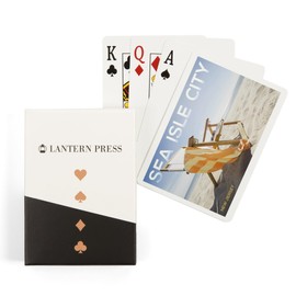 Lantern Press Sea Isle City, New Jersey, Folding Beach Chair (52 Playing Cards, Poker Size Card Deck with Jokers)