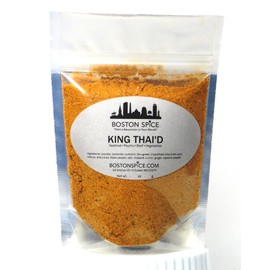 Boston Spice King Thai'd Gourmet Handmade Thai Asian Oriental Chinese Seasoning Blend Chicken Poultry Wings Seafood Shrimp Fish Cod Haddock Salmon Vegetables Potato Bake Grill Smoker 1/4 Cup 1.3oz/39g