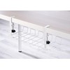 Callstel Cable Basket, Socket Holder & Organiser, Padded Clamps, White