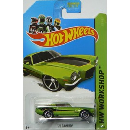 Hot Wheels 2014 Muscle Mania Hw Workshop Green '70 Camaro 231/250