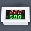 Generator Dual Display LED Digital AC Voltmeter Frequency Meter Testing