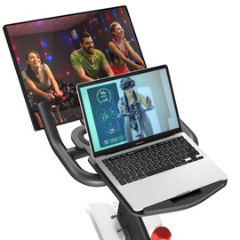 All-New Laptop Tray for Peloton Bike, Upgraded Desk Tray Holder Attachment for Tablets & laptops or Phones with Anti-Scratch Silicone Layer, Accessories for Peloton (Not for Peloton Bike+)
