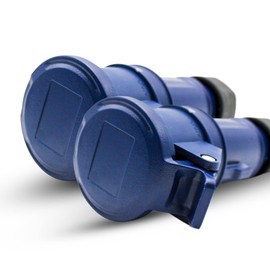 DOJA Industrial | Industrial Female Socket 32A | Pack 2 | 2 Poles + Earth | 220V | Waterproof IP44 | Electrical Socket for Electric Extension Cord, Camping Car Accessory | Indoor and Outdoor Use