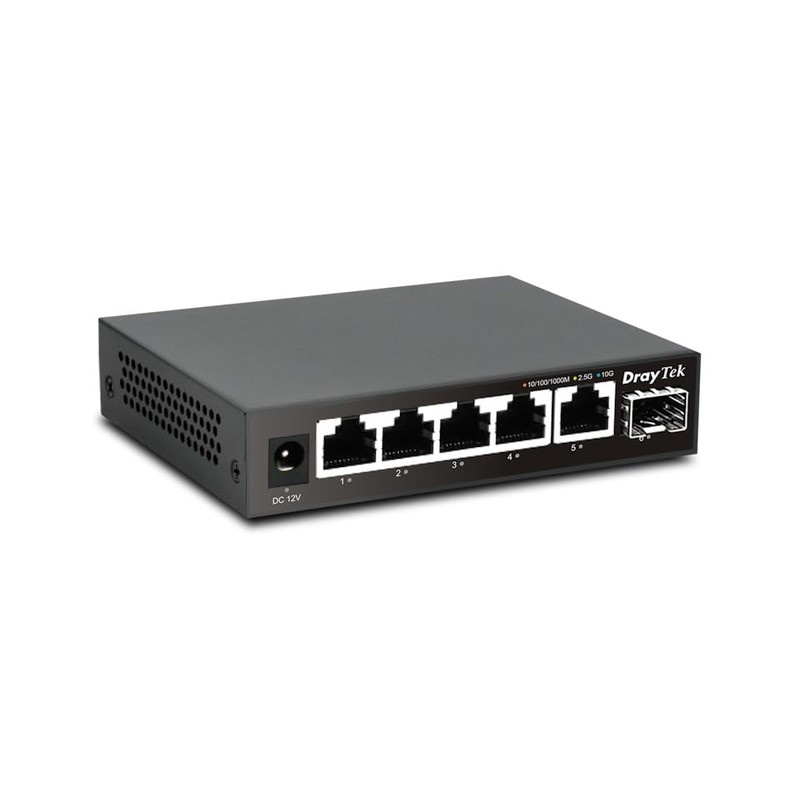 DrayTek VigorSwitch Q60x Multi-gig High Performance Unmanaged Switch, 5 x