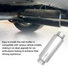 MXA 3 inch Exhaust Muffler, Round Straight Through Exhaust Muffler