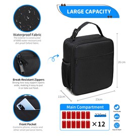 Chyaya Lunch Bag Insulated Lunch Bag, Thermal Lunch Tote Bags Cool Bag for Adults Children Women Men, Thermal Leak-Proof Lunch Organizer for Work, School, Picnic