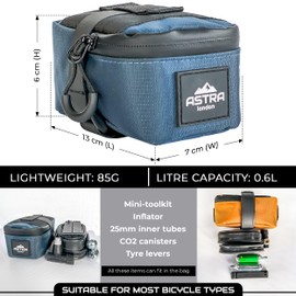 Astra London Saddle Bag (Blue)