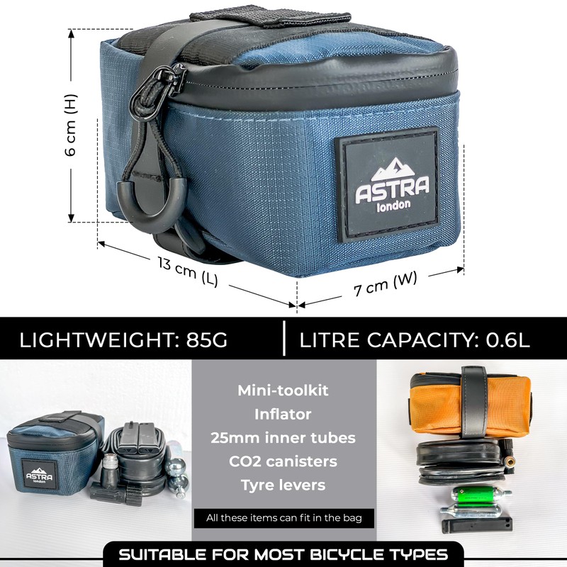 Astra London Saddle Bag (Blue)