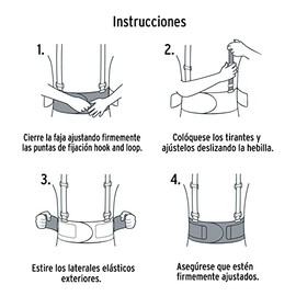 Truper FAJA-M, Faja con tirantes ajustables, talla mediana                                                                                            