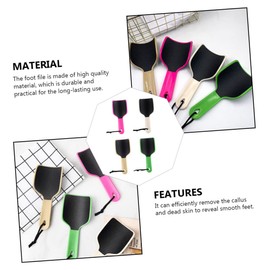 FOMIYES Professional Foot Care Tools 4pcs Foot Dead Skin File Handheld Foot Exfoliating File U-shaped Foot Callus Remover