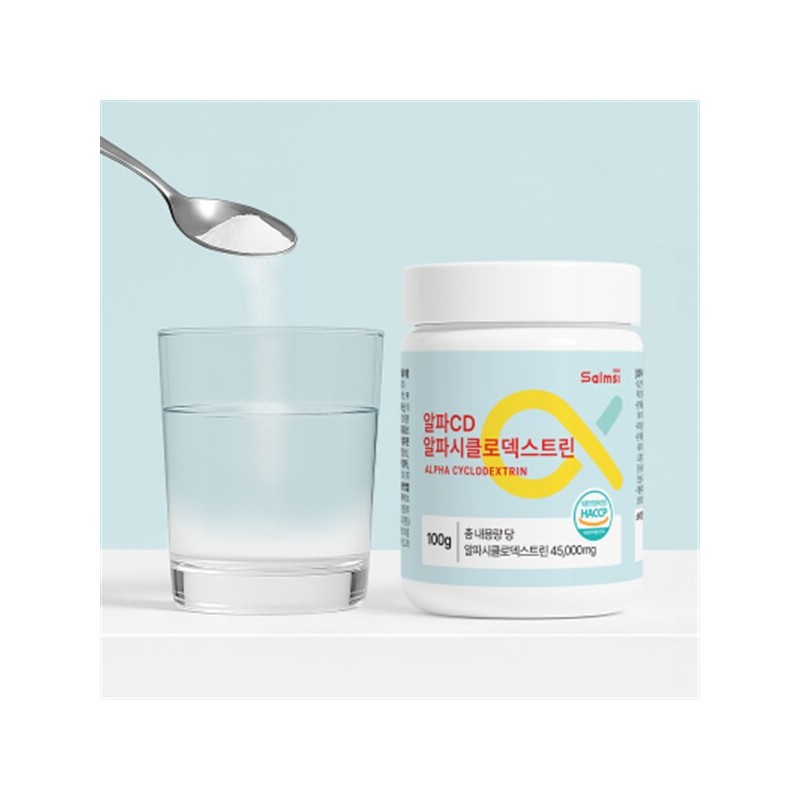 살므시 알파시디 알파CD 알파시클로 덱스트린 고순도 분말 100g 1통 Salmu-si