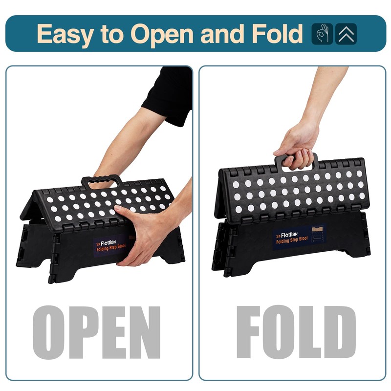Flottian 5" Folding Step Stool for Adults and Kids 15-Inch