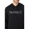 Hurley Men's One & Only Solid Fleece Pullover Hoodie, Black