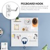 PartyKindom Hardware Hook 12 Pcs Heavy Duty Hole Hooks for