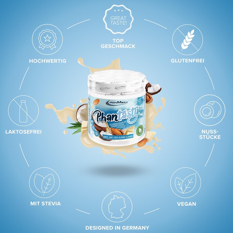 IronMaxx Phantasty Flavour Powder - White Choc - Coco Almond