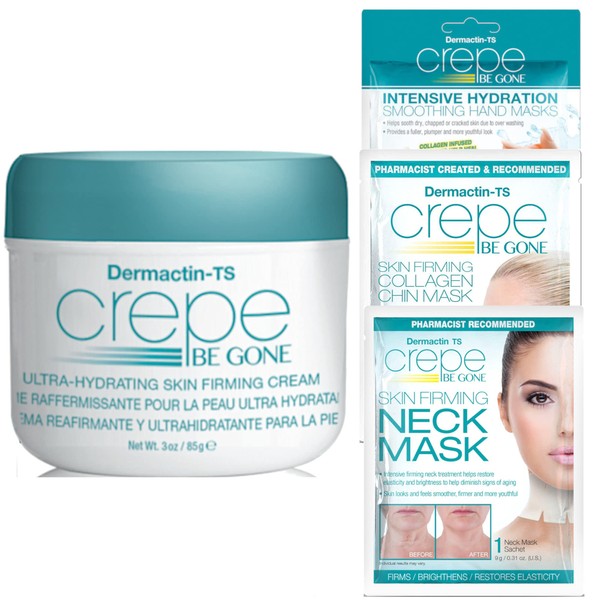 Dermactin-TS Crepe Be Gone Body Souffle 3 oz. and Skin Mask Collection, 4-PC Set