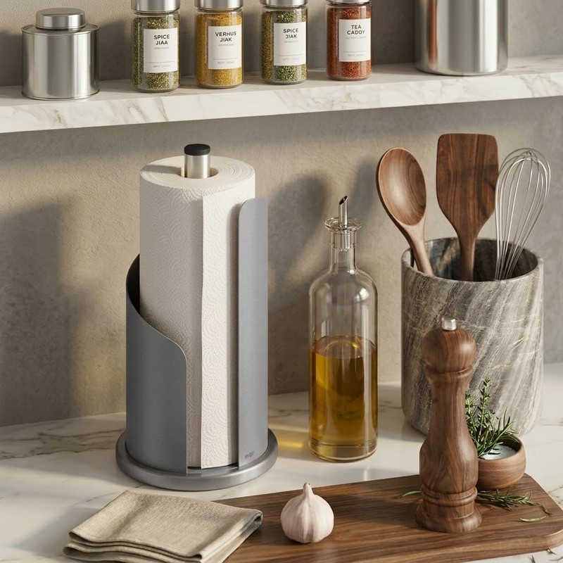 Stardis Kitchen Roll Holder, Stainless Steel/Matte Coated, Diameter: 15 cm