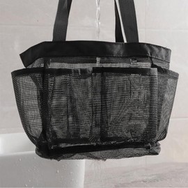 Haundry Mesh Tote Bag Portable for College Dorm Room Essentials, Portable Shower Caddy Travel Tote Beach Bag with Large Capacity, Hanging Shower Bag for Beach, Swimming, Gym, Travel Essentials