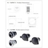 HangTon 2pack RJ45 Cat6 Panel Socket Coupler Ethernet Network Waterproof