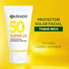 Garnier Super UV Protector Solar Facial Toque Seco Efecto Mate