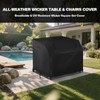 SUNICO 41 Inch Outdoor Patio Bar Set Cover with Split