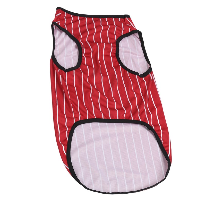 Pet Vertical Stripes Vest Vertical Stripes Classic Loose Prevent Sunburn