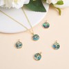 COGCHARGER Abalone Shell Charms Pendant Round Paua Shell Charms Natural