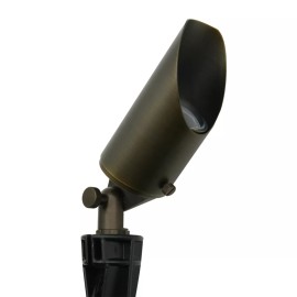 Cardon Lighting Garden Spotlight Solid Brass Up Light With Adjustable Shroud Landscape Lighting