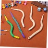 WOONEKY Create a Unique Snake Statue Wood Painting Kit Flexible