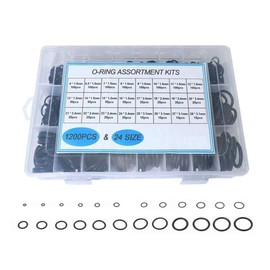 Rubber O-Ring 1200pcs Nitrile O Ring Metric 24 Sizes 6-28mm Washer Gaskets Seal Assortment Kit for Plumbing Sump Plug Auto Tap Repair