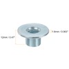 sourcing map M10 T-Nuts, 24pcs Carbon Steel Tee Nut Round
