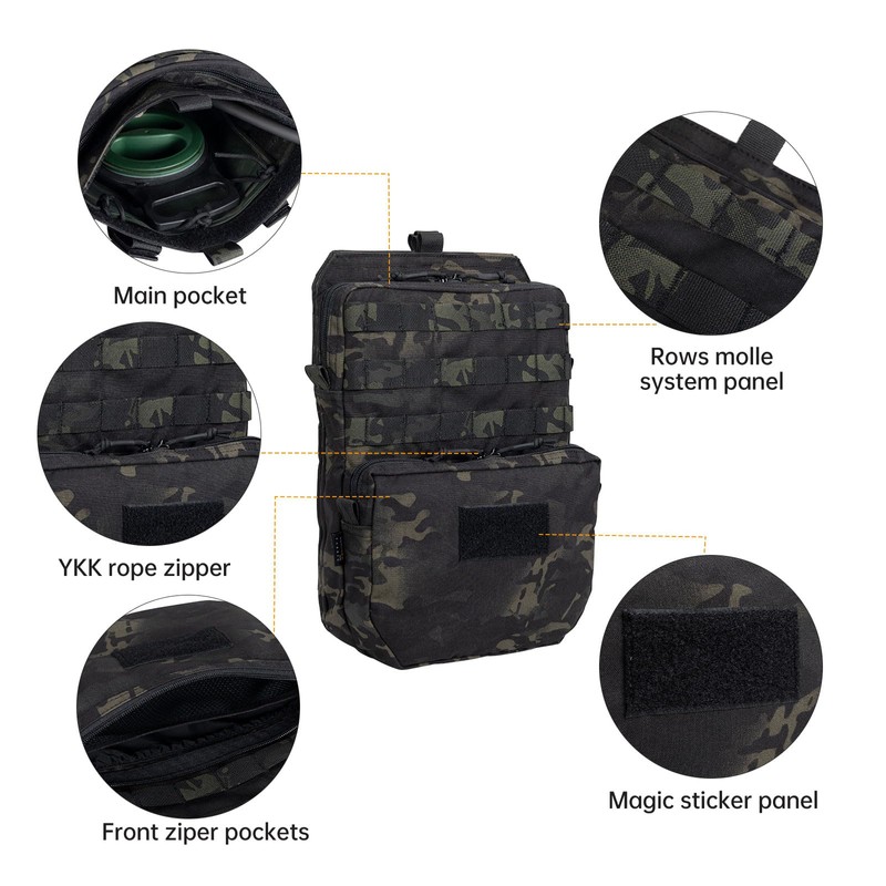 EXCELLENT ELITE SPANKER Tactical Molle Hydration Backpack for 3L Drinking