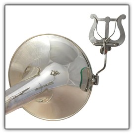 Trombone Lyre Clamp Bell Soundman® Marching Lyre Music Stand (Nickel Plated)