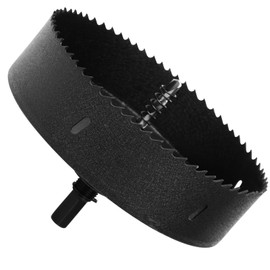 HSAWBIT HSS Bi-Metal 150mm Hole Saw, M42 Fast Cut Hole Cutter 45mm Cutting Depth with SDS Plus Shank, For Stainless Mild Sheet Wood Plastic Various Materials