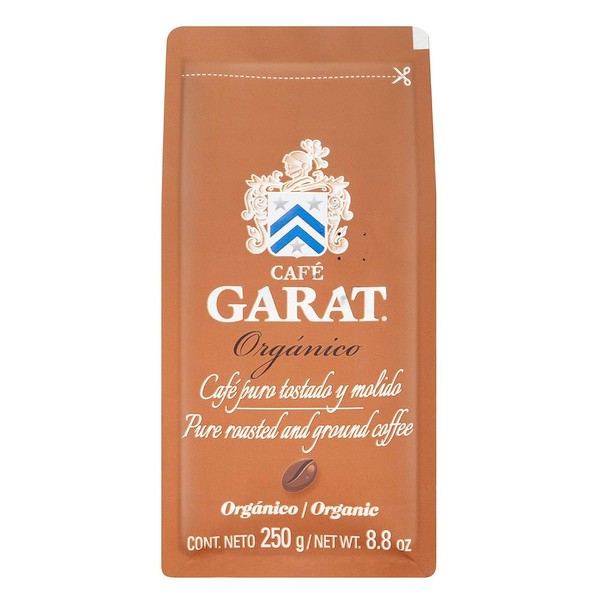 Garat Café Tostado y Molido Orgánico, 250 G