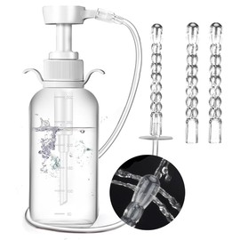 Douche kit for Women -Anti Backflow Feminine Douche,Safe & Reusable Home Clean Kit with 3 Nozzle(330ML )